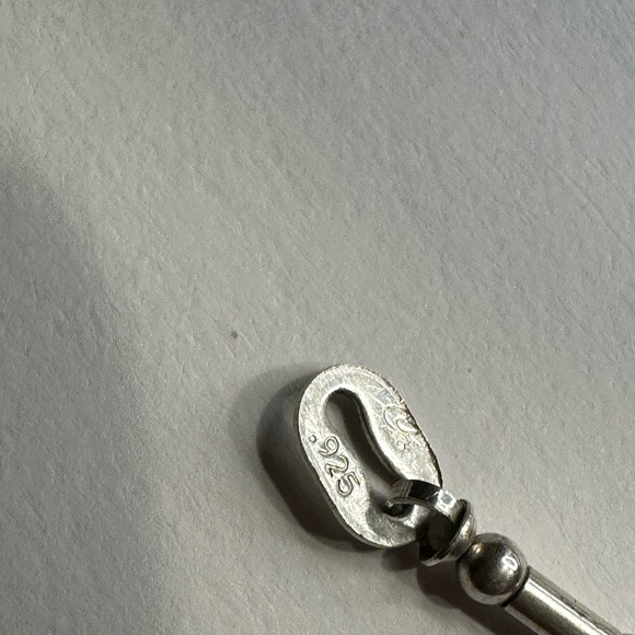 Sterling silver anklet with rainbow beads - Picture 8 of 9